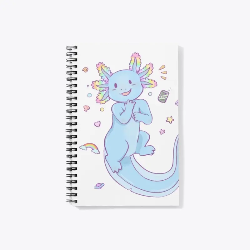 Pastel Rainbow Axolotl